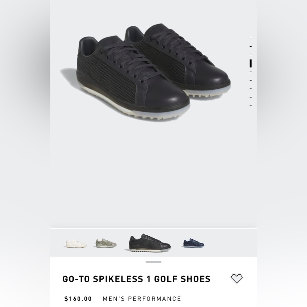 Adidas Go To Spikeless 1 Golf Shoes (12) NWOT